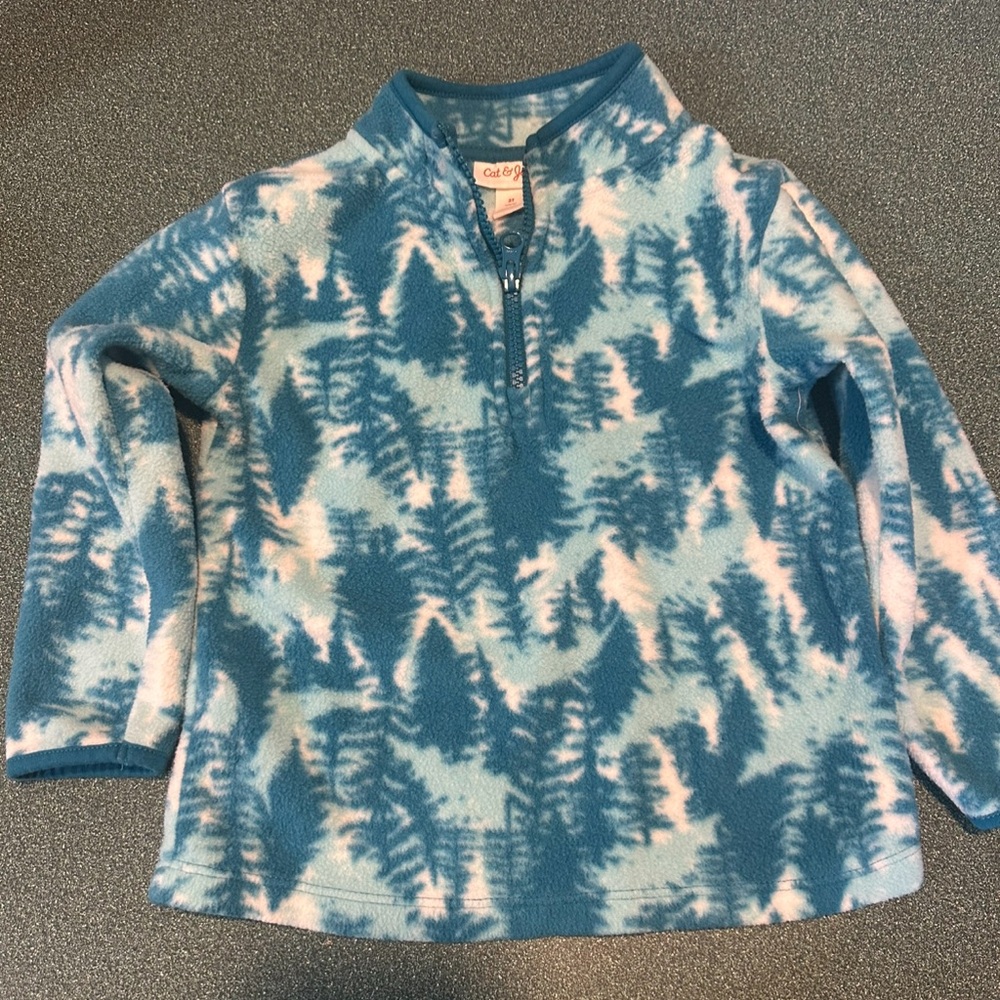 Cat & Jack Blue and White Kids Hoodie